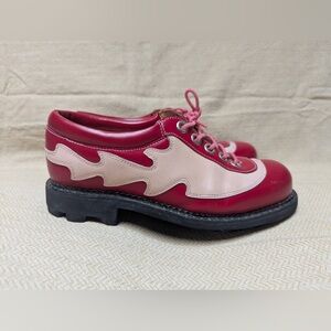 Fluevog Angel Flame Shoe - LE Pink/Red W8/M6